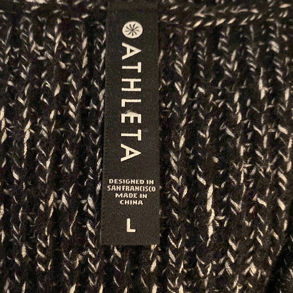 NWT Shasta V-neck Sweater Hi Low Black Marl SZ Large - Picture 8 of 10